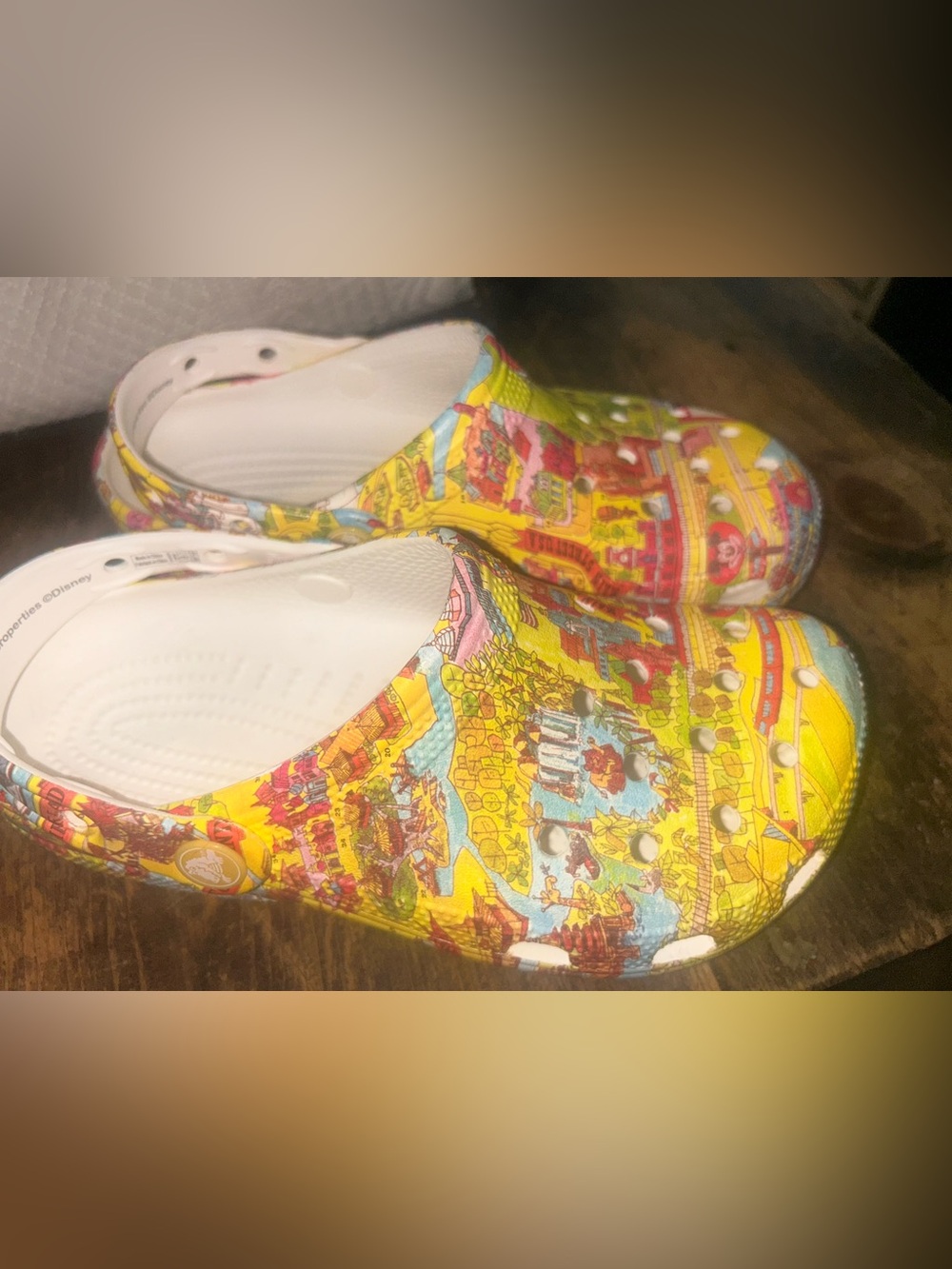Walt Disney World Map Clogs for Adults by Crocs US Size 6
